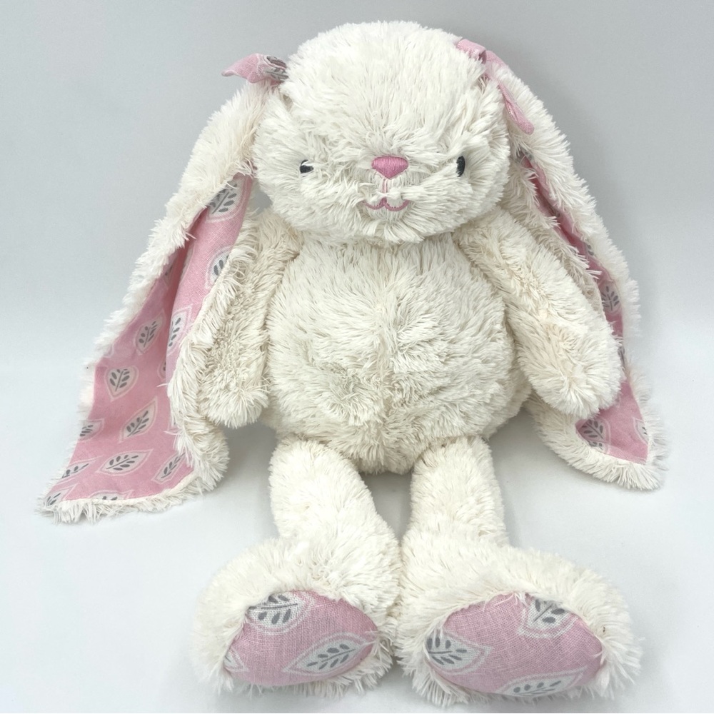 Lambs & Ivy Plush White/Pink Bunny Soft Plush Lovey